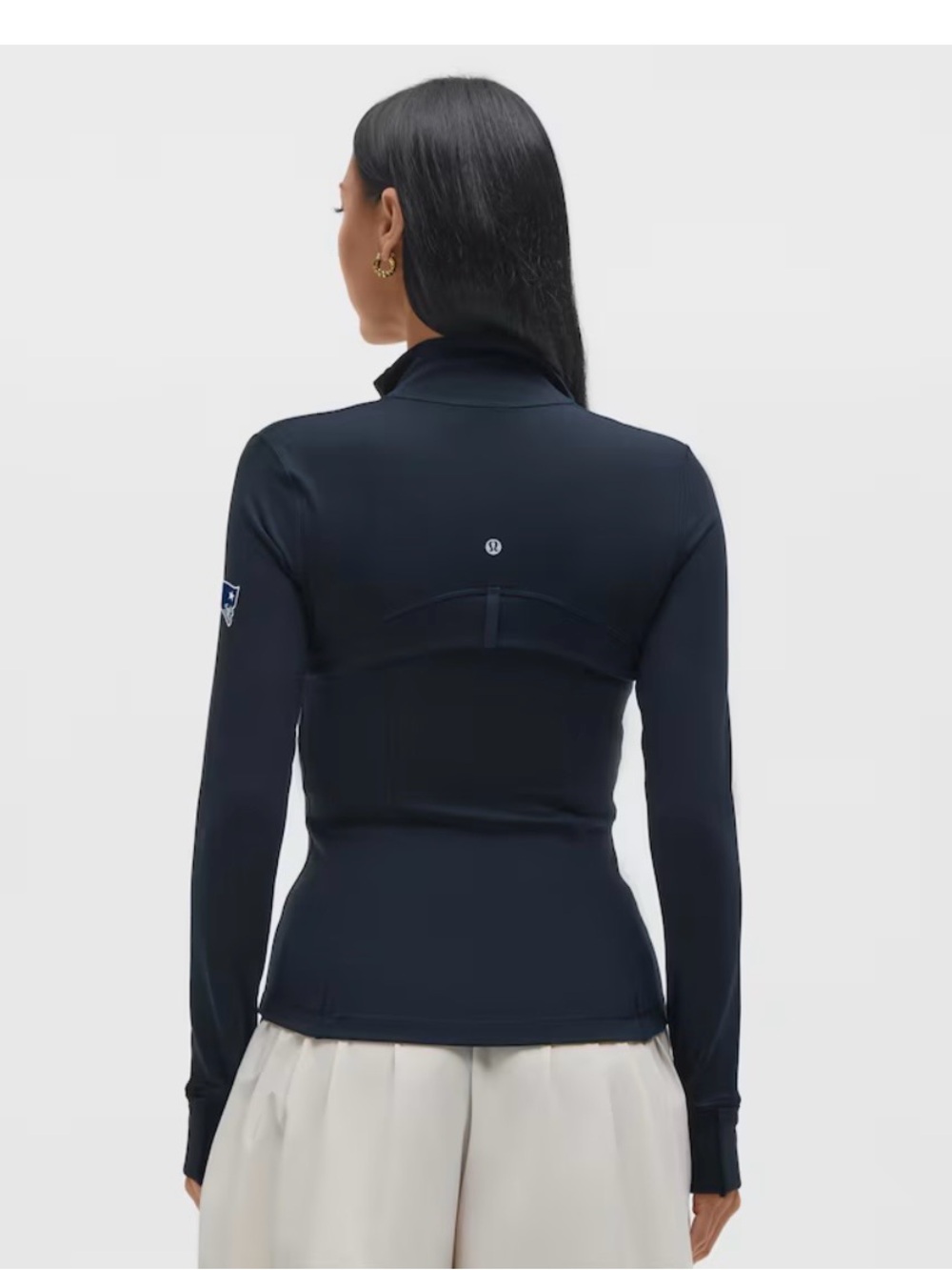lululemon athletica New England Patriots Define Jacket in True Navy size 8 - Picture 3 of 9